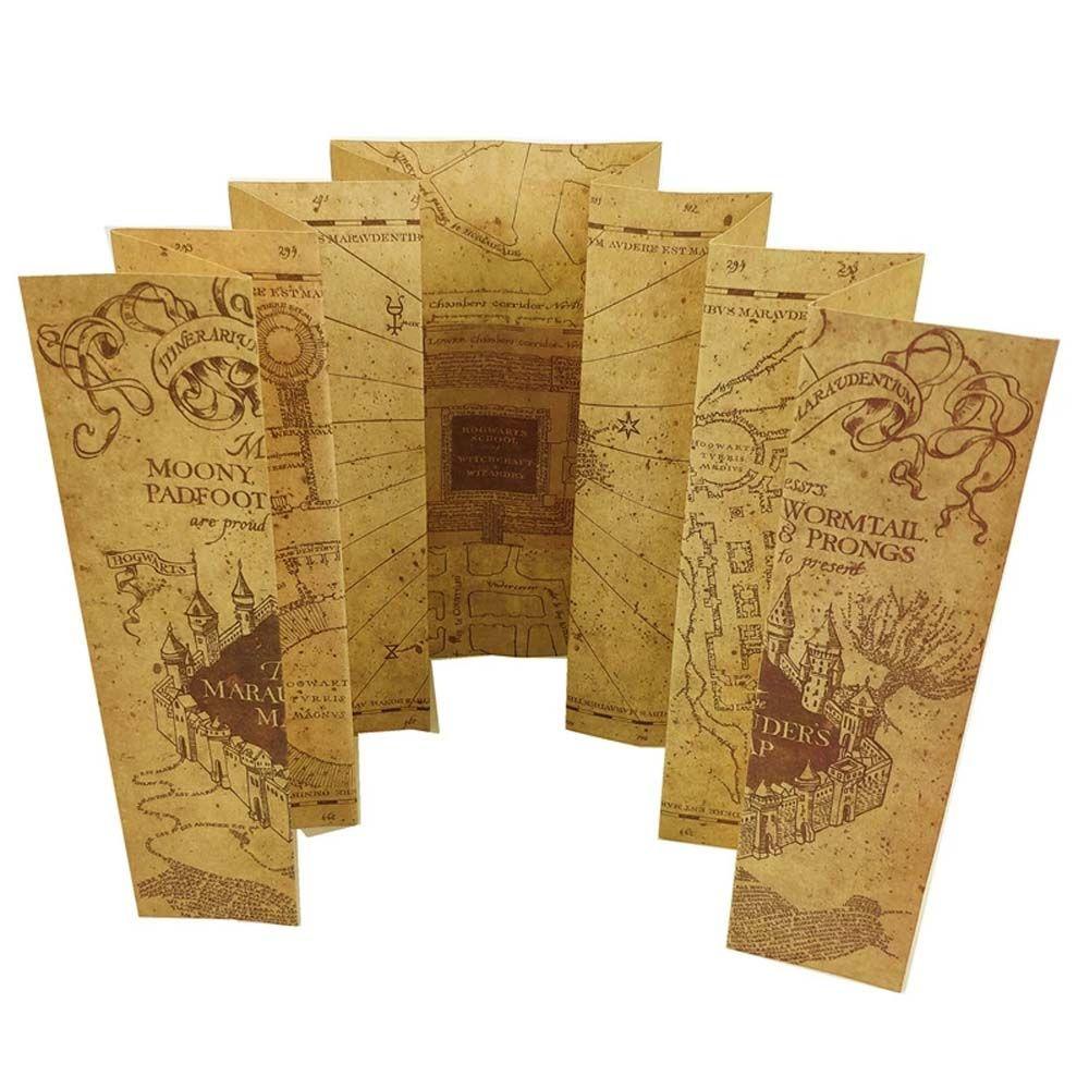 Lanfy Mainan Peta Aksi Harried Siswa Anak-Anak Cosplay Surat Penerimaan Tiket Mainan Sekolah 77 cm * 22 cm Peta Map of Wizarding World