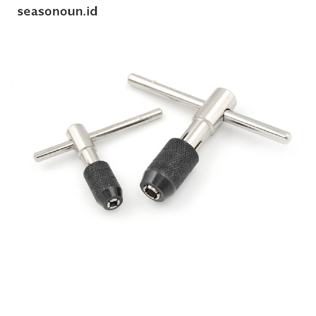 【seasonoun】 Adjustable Ratcheting T-Handle Tap Wrench M3-M6/M5-M8/M6-M12 Reamer Hand Tool .