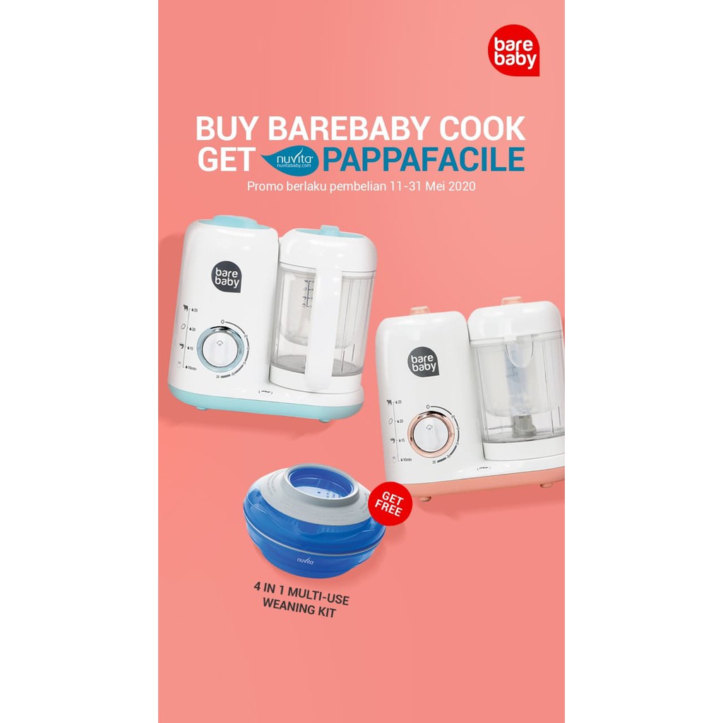 BARE BABY 4in1 Food Processor / Mpasi Bayi