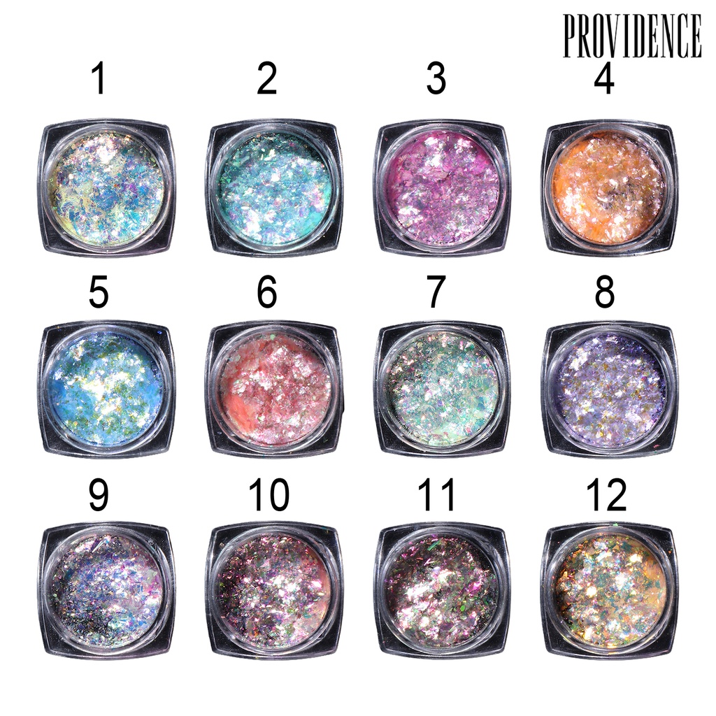 Providence 1 Botol Payet Glitter Cellophane Berkilau Untuk Dekorasi Nail Art / Manicure