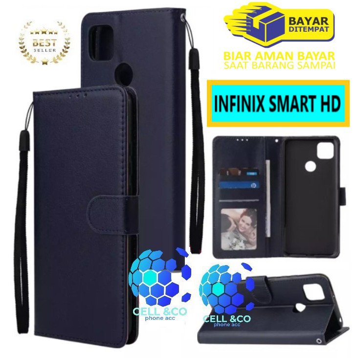 Flip cover INFINIX SMART HD Flip case buka tutup kesing hp casing flip case Premium leather wallet