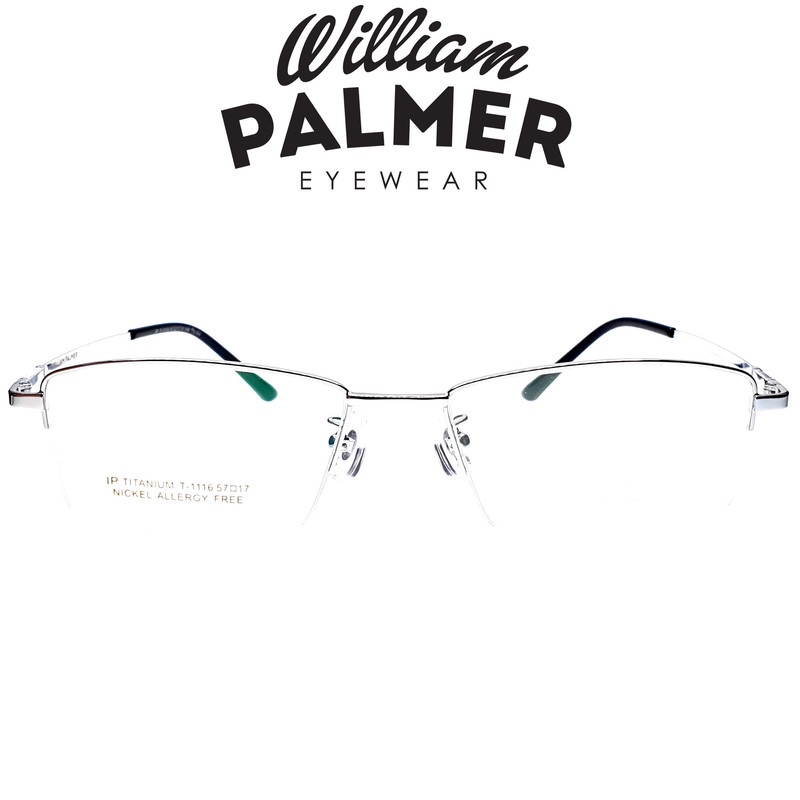 William Palmer Kacamata Pria Wanita Titanium 1116 C3 Silver