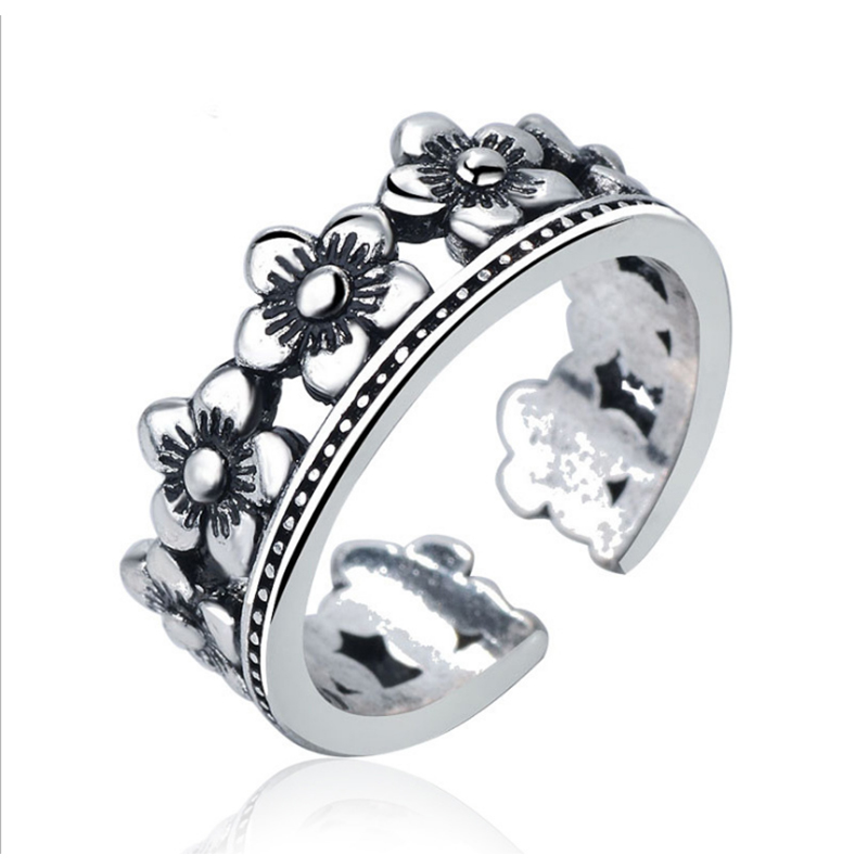 Hollow Daisy Ring Can Be Adjusted  Pengdi Personality