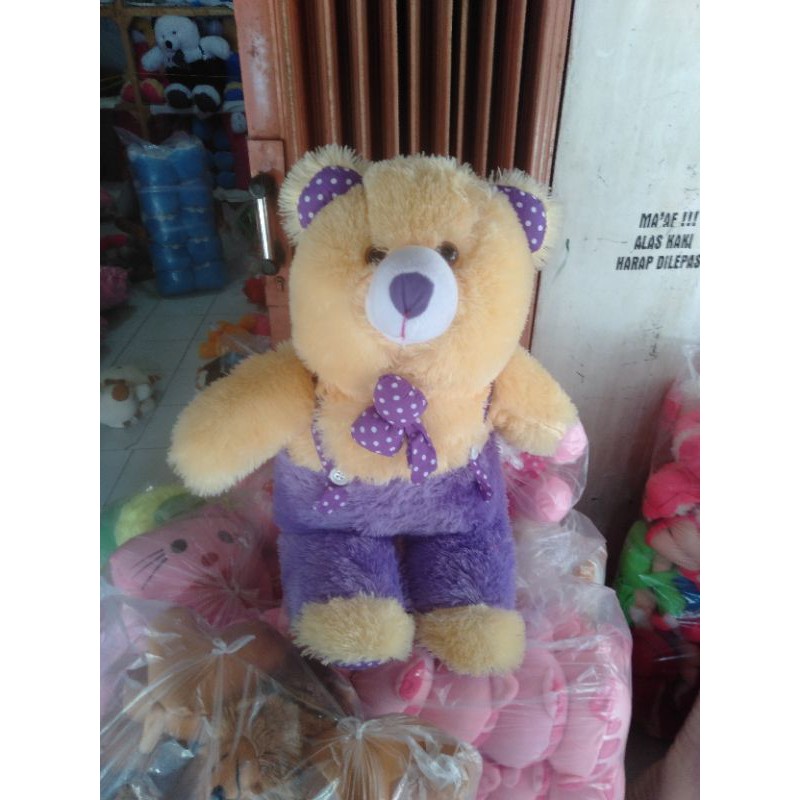Boneka beruang rompi premium / boneka berjon / teddy bear jojon / boneka besar / boneka murah