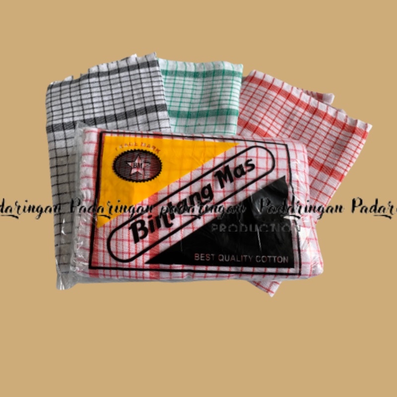 1 LUSIN SERBET KOTAK PUTIH / SERBET DAPUR / SERBET PIRING / lap piring / lap dapur / serbet kotak