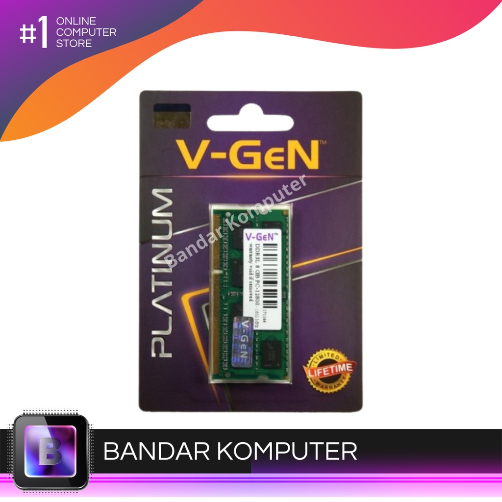 V-GEN DDR3 8GB PC-10600/12800 SODIMM PLATINUM