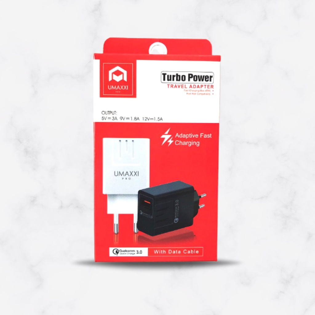 Travel Charger UMAXXI PRO 1 USB Qualcomm 3.0 Micro