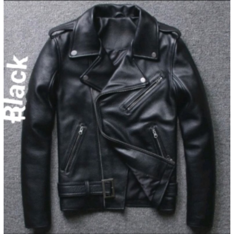 (PREMIUM)Jaket Kulit Pria Asli Ramones The Changcuters OneSize
