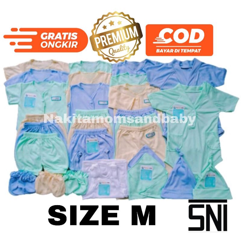 Paket Perlengkapan Baju Bayi Baru Lahir celana bayi kado Newborn ,3-6 dan 6-12 Bulan SNI Promo 8.8