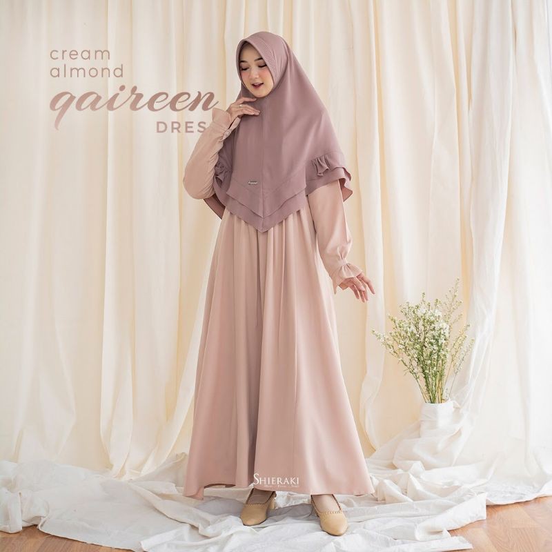 QAIREEN DRESS SHIERAKI (DRESS ONLY) - GAMIS MURAH - GAMIS CANTIK - HIJAB - MURAH - PAKAIAN MUSLIMAH