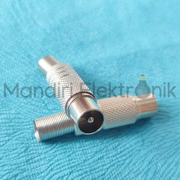 Jack Antena Male Besi - Jack Antena Cowok Besi - Jak TV Besi - Colokan Antena TV Besi