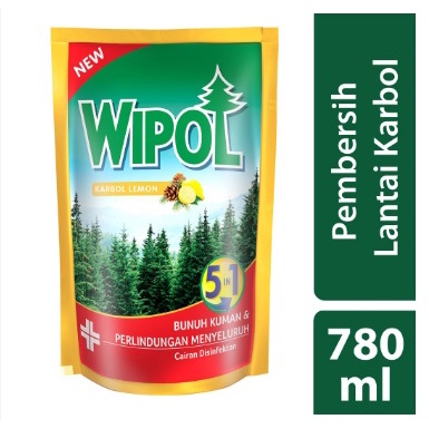 Wipol Sabun Karbol Pembersih Lantai Lemon Tangguh Bunuh Kuman 780 ml
