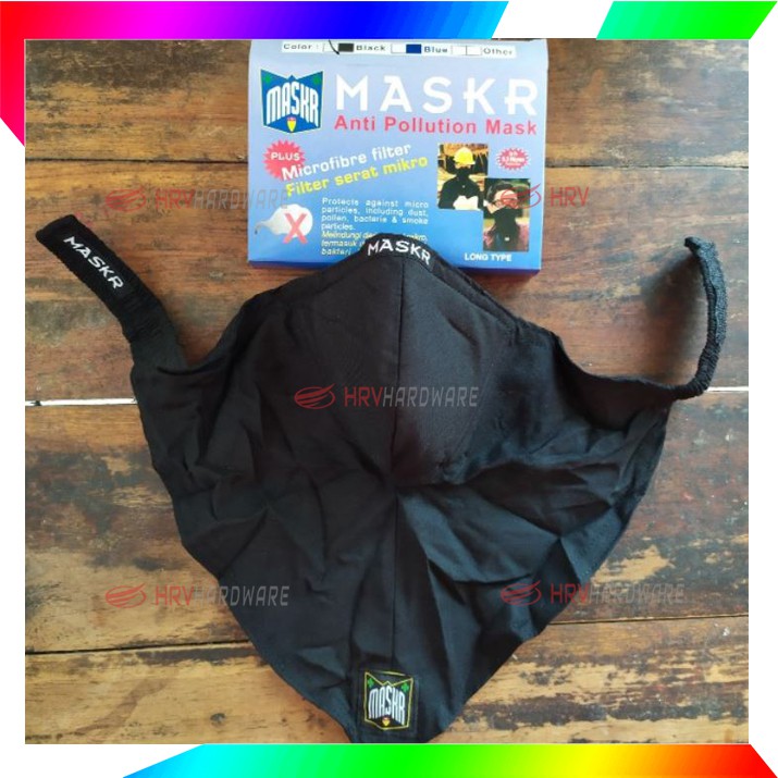 Masker Micro Fiber MASKR Anti Debu Asap Motor Biker Tanpa Carbon ORIGINAL