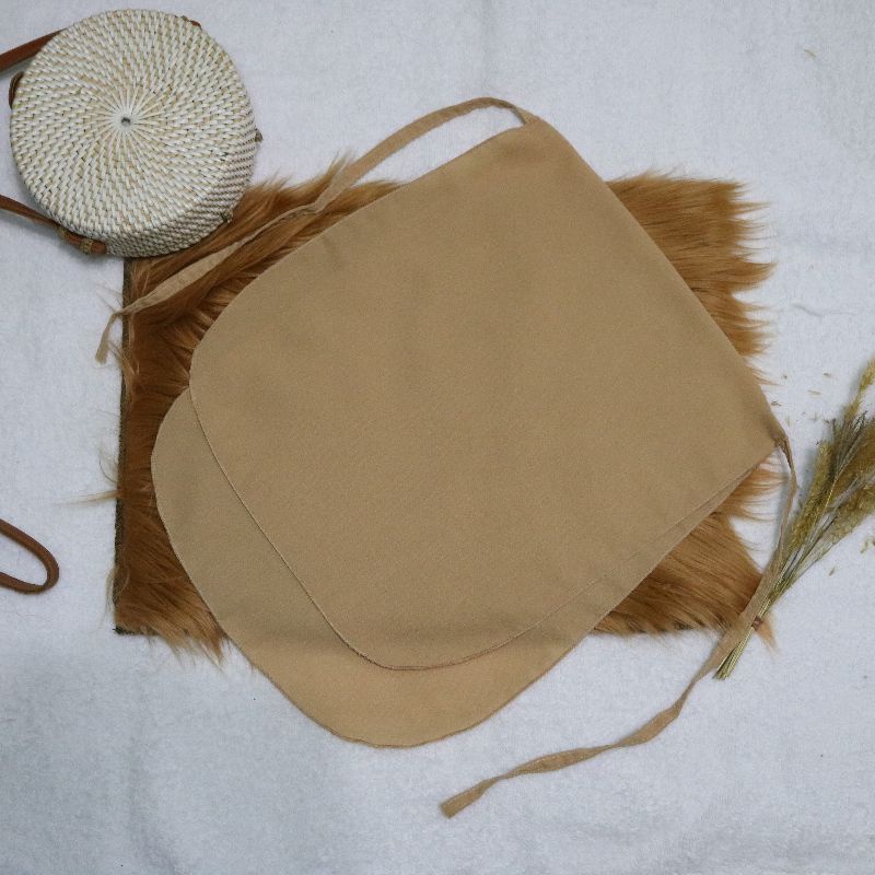 Cadar Khimar Dua Lapis/Layer Bahan Wolfis/Woolpeach-Moca