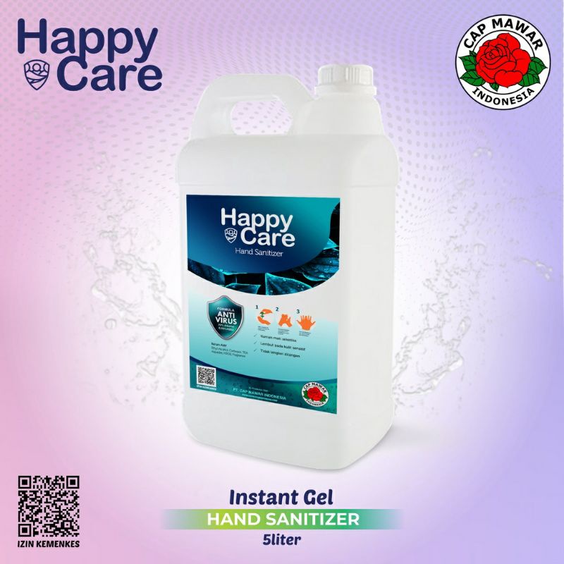 Hand sanitizer happy care  5 liter ANTISEPTIC GEL 5 liter