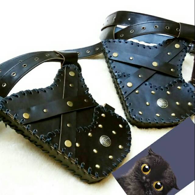 Quiver kulit sapi Asli