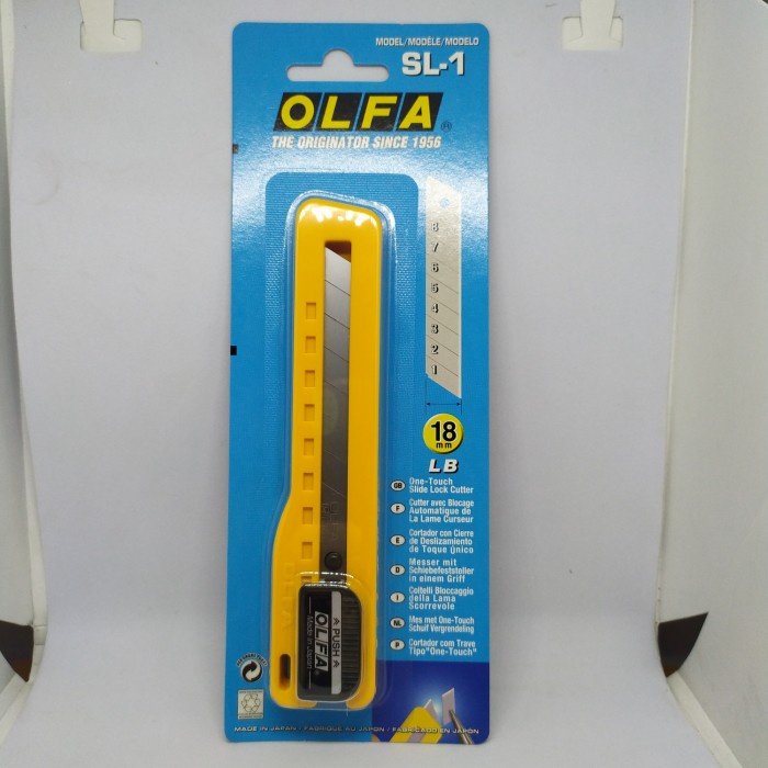 

Spesial Cutter 18Mm Snap-Off Blade Cutter Sl-1 Olfa Terbatas