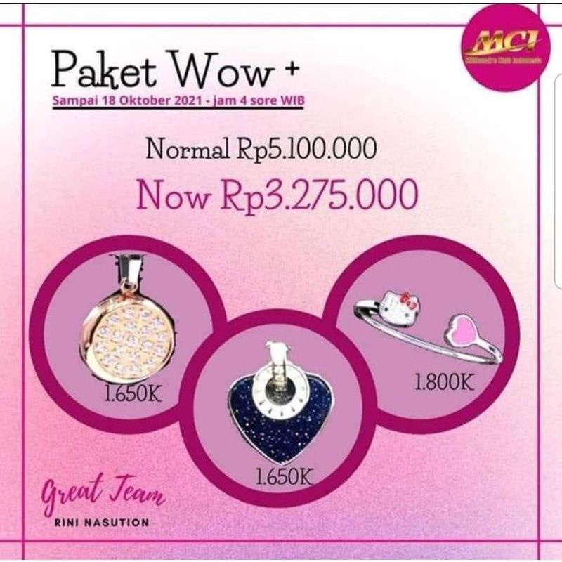 promo paket mci original segel