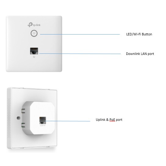 TP-Link EAP115-Wall 300Mbps Wireless N Wall-Plate Access Point