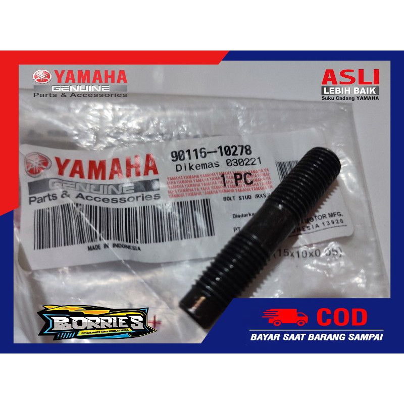 Baut Stut Silinder Blok Yamaha RX King RXS 90116-10278 Original