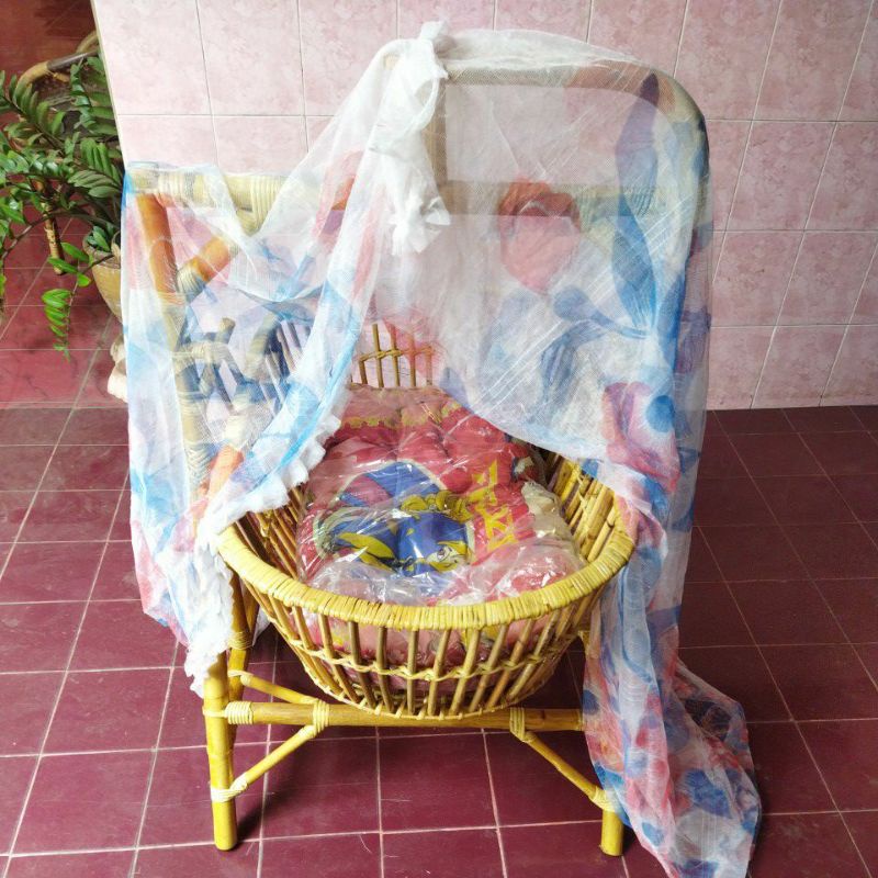 kelambu /Kasur untuk ayunan bayi rotan