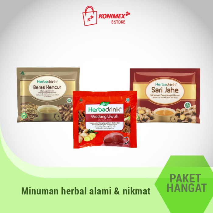 

Herbadrink Paket Hangat (BERKUALITAS)