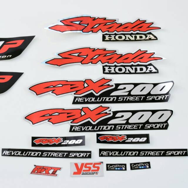 Stiker Sticker Decal Honda Strada CBX 200 Tiger Revo Tiger 2000