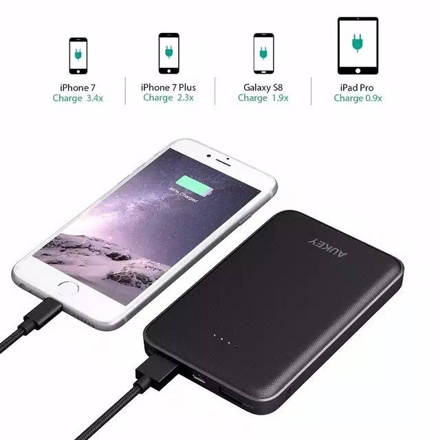 [Hanya di Shopee] AUKEY Portable Battery PB-N50 Hitam 10000mAh Original Powerbank