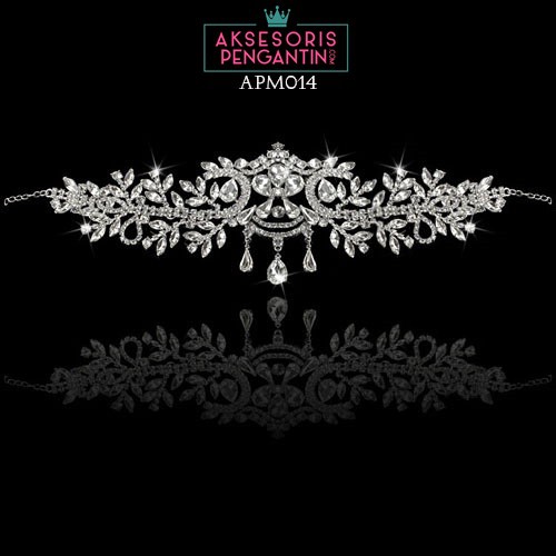 [PALING LARIS] HEADPIECE WEDDING TIARA PENGANTIN CRYSTAL AKSESORIS RAMBUT APM014