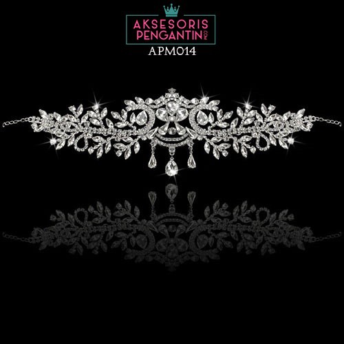 [PALING LARIS] HEADPIECE WEDDING TIARA PENGANTIN CRYSTAL AKSESORIS RAMBUT APM014