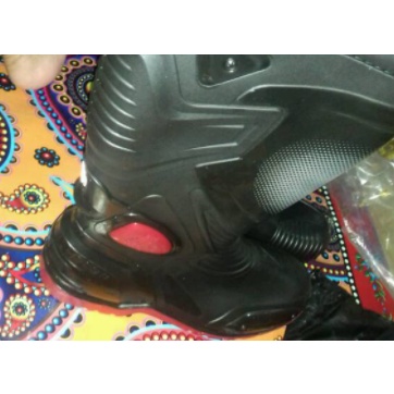 SEPATU BOOT TINGGI AP BOOTS AP MOTO 3 HITAM MERAH SEPATU BOOT