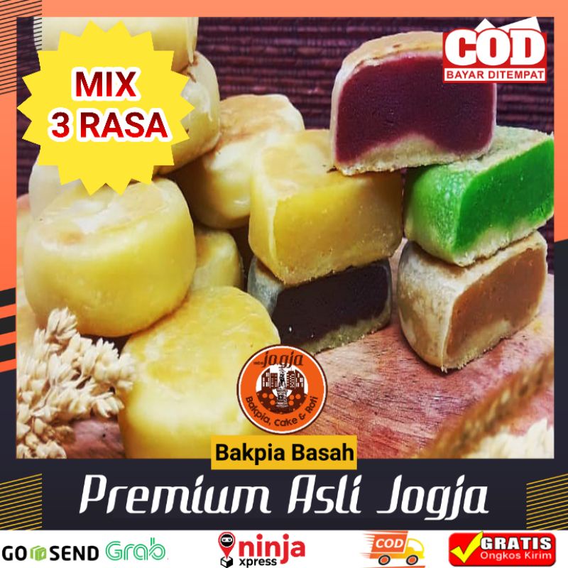 

Bakpia Jogja Premium Mix 3 Rasa Kemasan Sekat Isi 15 Pcs Promo Murah