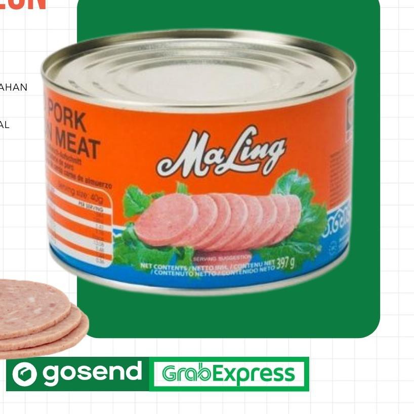 

✬ (ORI) Ma Ling Pork 397 gr FYF/Daging Ham Babi Maling [NON - HALAL] ➽