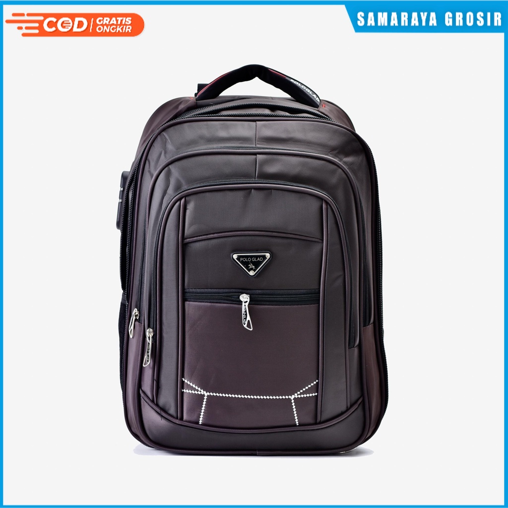 Tas Ransel - Tas Pria Ransel Laptop 18 inc - Tas Import USB - Backpack - Tas Kerja - Tas Kantor- Tas