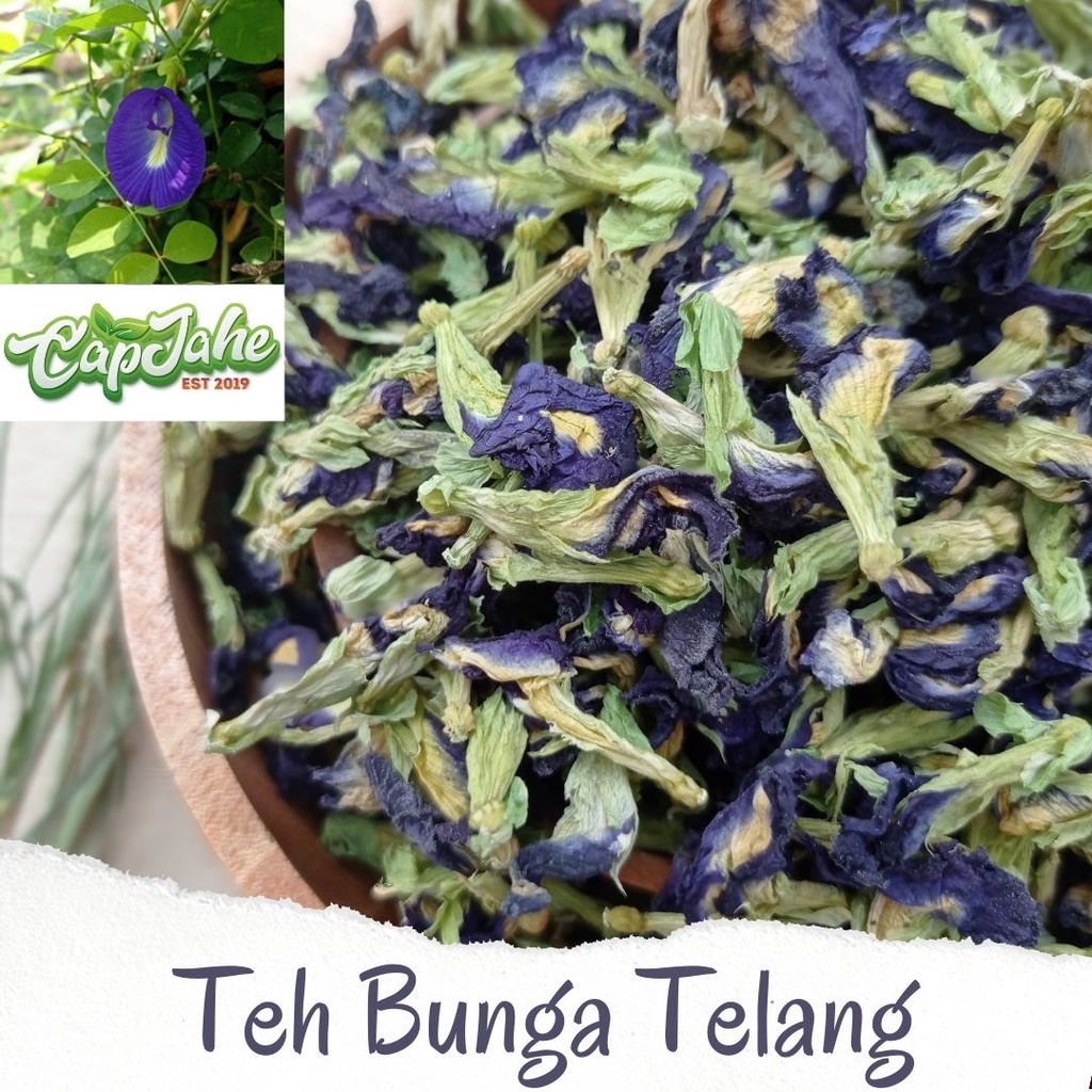 

Bunga telang kering I Teh bunga telang I Blue butterfly pea flower I Dried Clitoria ternatea
