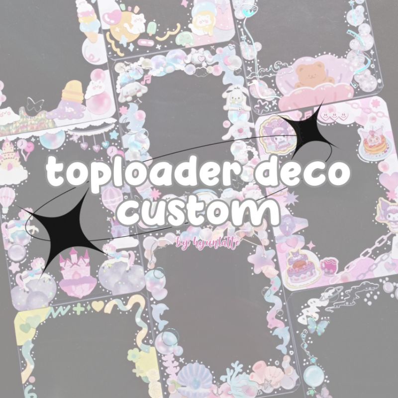 CUSTOM TOPLOADER COMMISSION for photocard postcard mpc vaccine card holder