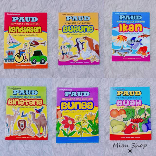buku TK Paud Mewarnai dan Mencontoh Buku Mewarnai Anak