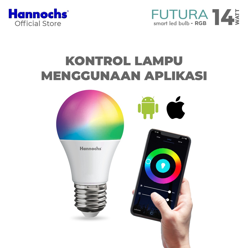 Smart LED WIFI Hannochs Futura CCT 9W / Smart LED Bulb