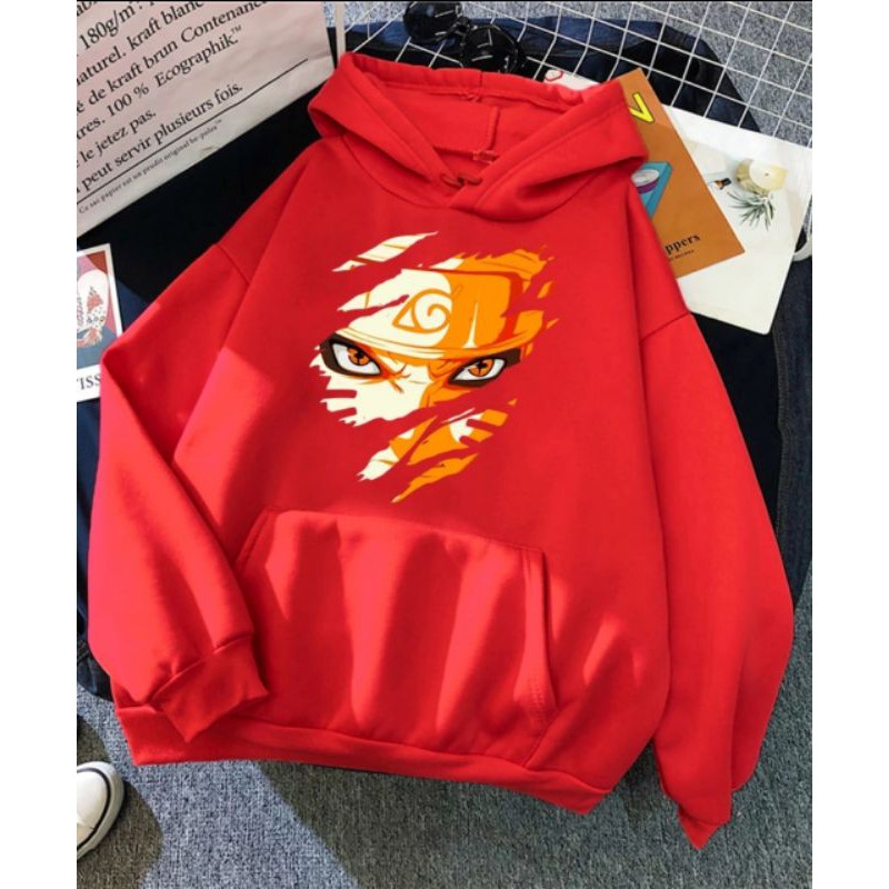 NARUTO SAGA MODE SWEATER HOODIE UNISEX ANIME TEBAL TERBARU'