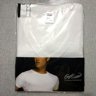 Kaos  Dalam Crocodile  Oblong Putih  Tshirt Kerah V Neck 