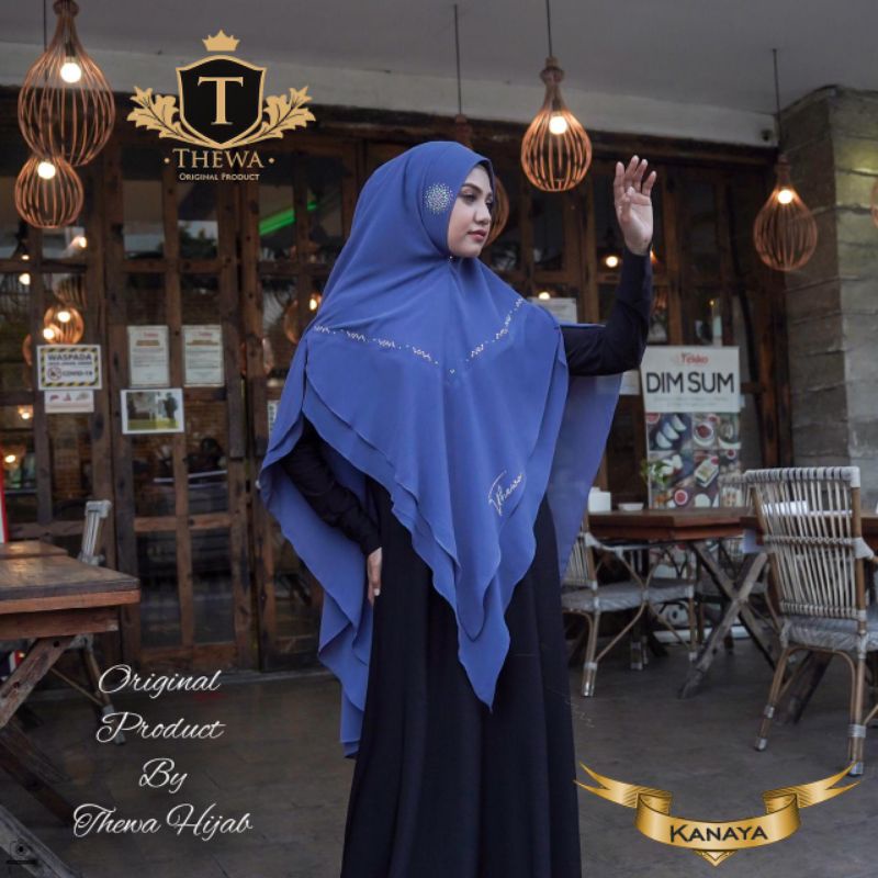 Thewa// khimar Kanaya Jumbo ori Thewa