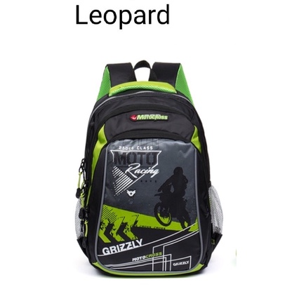 Tas ransel Moto Cross backpack anak Moto Racing tas sekolah anak Motor GRIZZLY