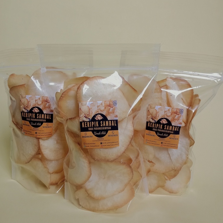 

Keripik Sambal Khas Sidempuan/Padangsidimpuan Original Ukuran Sedang (Kemasan Oleh-oleh)