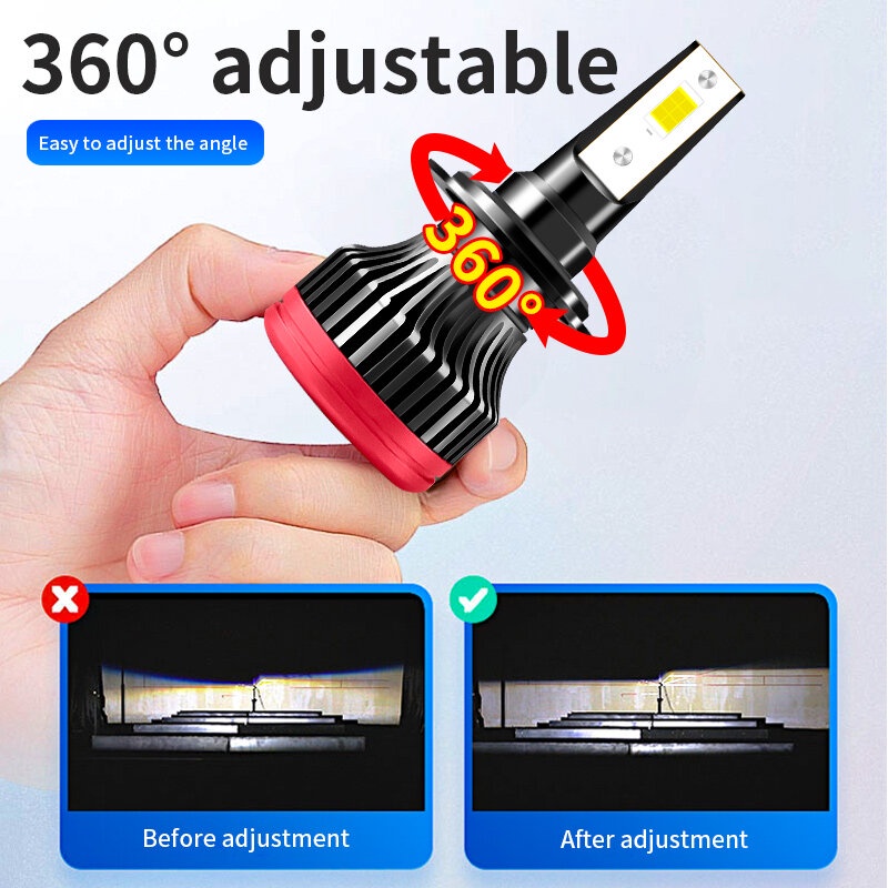 2pcs H4 6000K LED headlight conversion bulb kit for Toyota Hilux Gun125 2016-2019 headlight bulb headlight accessories