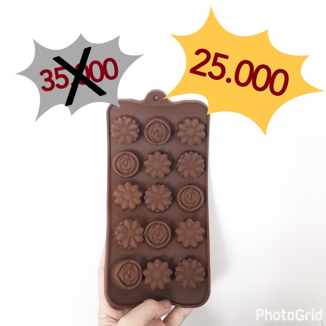 

Cetakan coklat bunga 1