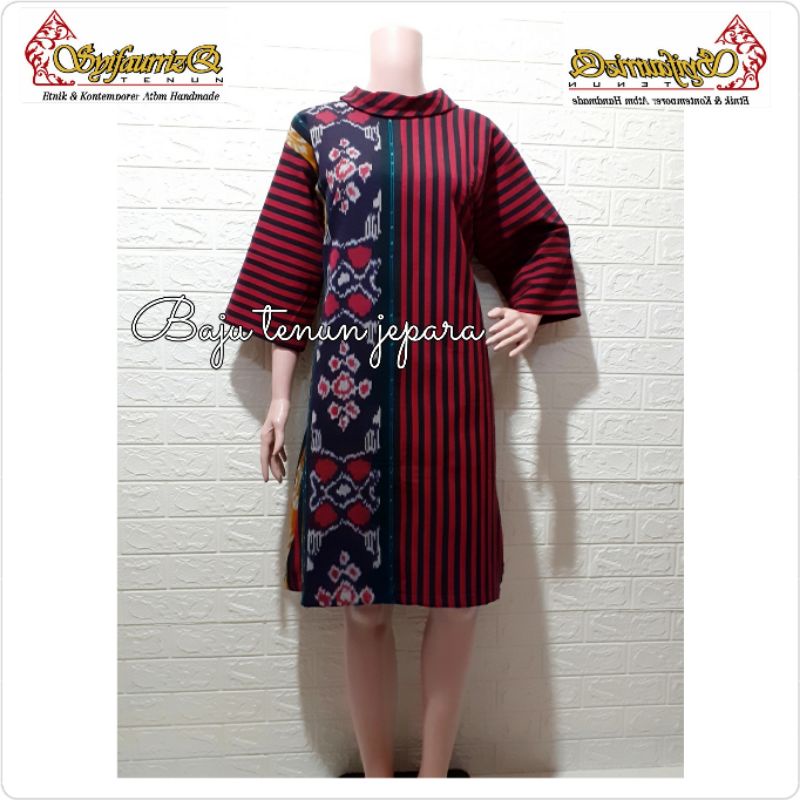 Dress tenun blangket lurik DTB07