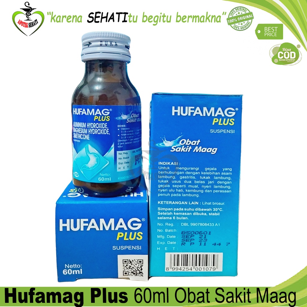 HUFAMAG PLUS SUSPENSI 60ML OBAT LAMBUNG MAAG