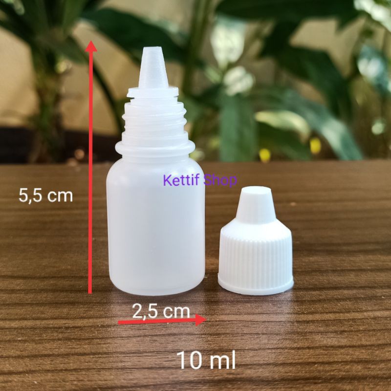 Botol tetes 10 ml transparant