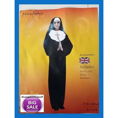 Setrok- Kostum Valak / Kostum Halloween The Nun Clothes -Fashion-Wanita.