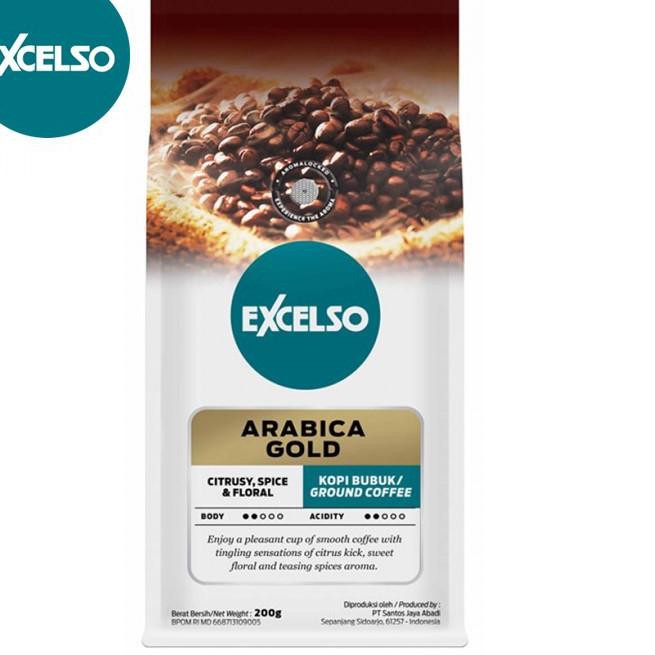 

Bayar di tempat » Excelso kopi Arabica Gold 200gr (Terlaris)